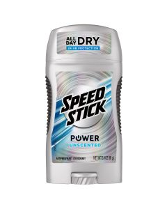 Speed Stick Power Antiperspirant Deodorant for Men, Unscented - 3 oz"