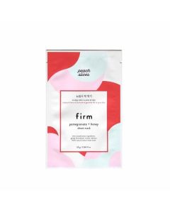 Peach Slices Firm Pomegranate Honey Sheet Mask Natural Cotton by Peach and Lily, Inc"