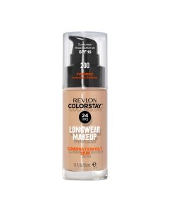 Revlon ColorStay Liquid Foundation Makeup, Combination/Oily Skin, SPF 15, 200 Nude, 1 fl oz"