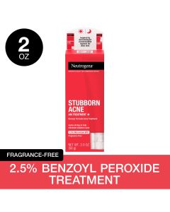 Neutrogena Stubborn Acne AM Treatment with Benzoyl Peroxide, 2.0 oz"