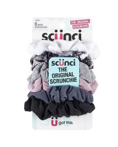 Conair Scunci Super Strong and Super Stretchy The Original Large Scrunchies, 6 Piece"