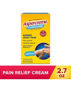 Aspercreme with 4% Lidocaine Pain Relief Cream, 2.7 oz."