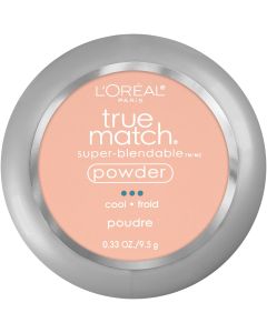 L'Oreal Paris True Match Super Blendable Oil Free Makeup Powder, Shell Beige, 0.33 oz"