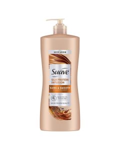 Suave Professionals Silk Protein Infusion Conditioner with Pump, Sleek & Smooth, 28 fl oz"