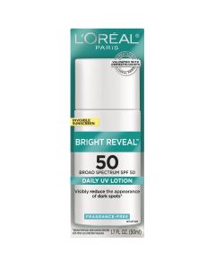 L'Oreal Paris Bright Reveal Broad Spectrum SPF 50 Sunscreen Lotion, 1.7 fl oz"