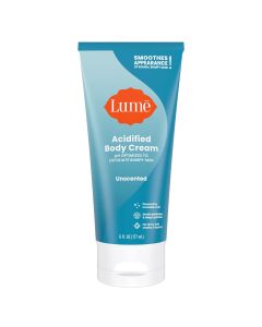 Lume Acidified Body Cream - Smooth Appearance of Rough, Bumpy Skin - Paraben Free, Lanolin Free, Skin Safe - 6 ounce (Unscented)"