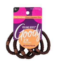 Goody® Volume Boost™ Ouchless® Brown Ponytailers Elastics for Fine Hair, 5 CT"
