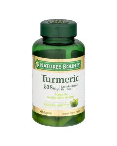 Nature's Bounty Tumeric 538 mg Standardized Extract, 45 Capsules"