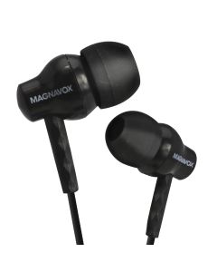 Magnavox Black In-Ear Silicon Earbuds with Microphone MHP4851BK
