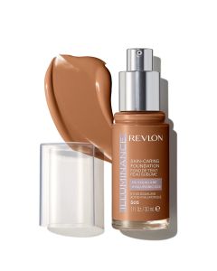 Revlon Illuminance Skin-Caring Liquid Foundation Makeup, Medium Coverage, 505 Rich Sand, 1 fl oz"
