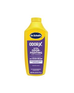 Dr. Scholl's Odor-x Ultra Odor Fighting Powder, (6.25oz) Destroys Odors All-Day Protection"