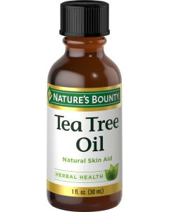 Nature's Bounty Tea Tree Oil, Herbal Health Oil, Supports Skin Health, 1 Fl oz"