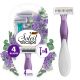 BIC Soleil Escape Women's Disposable Razors, 4 Blades, Lavender & Eucalyptus Scented Handle, 4 Count