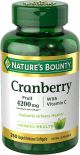 Nature’s Bounty Cranberry Supplement with Vitamin C, 4200mg, 250 Count