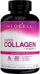 NeoCell® Super Collagen + C – 6,000mg Collagen Types 1 & 3 Plus Vitamin C - 120 Tablets