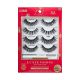 KISS Lash Couture LuXtensions Holiday Multipack, Glitter Silver, 4 Pairs & Clear Lash Glue