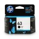 HP 63 Ink Cartridge, Black 01/2025
