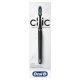 Oral-B Clic Manual Medium Bristle Toothbrush with Magnetic Holder, Matte Black