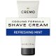 Cremo Concentrated Mens Shave Cream, 6 fl oz, Cooling Formula, Refreshing Mint Scent