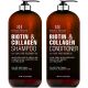 Botanic Hearth Vegan Collagen Biotin Shampoo and Conditioner Set - with Rosemary Oil for Hair Loss and Thinning Hair - Fights Hair Loss, Sulfate Free, for Men and Women, 16 fl oz each