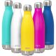 MIRA 17oz Stainless Steel Vacuum Insulated Water Bottle, Leak-Proof Double Walled Cola Shape, Lemon