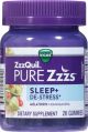ZzzQuil PURE Zzzs, De-Stress and Sleep, Melatonin Sleep Aid with Ashwagandha, Chamomile, Drug Free, 25 Count