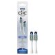 Oral-B Clic Toothbrush Whitening Replacement Brush Heads, White, 2 Count